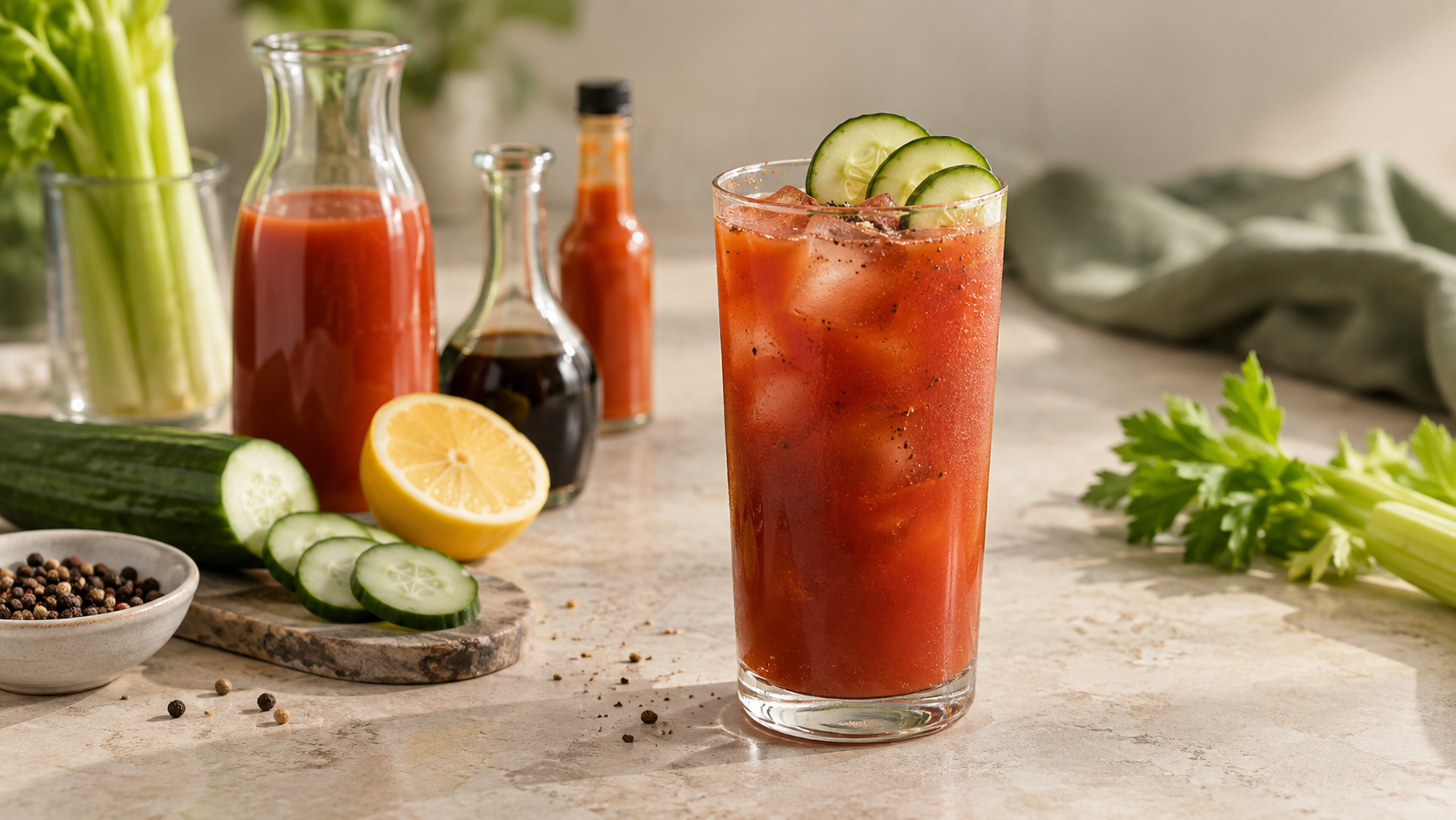 Cách pha chế Bloody Mary Cocktail