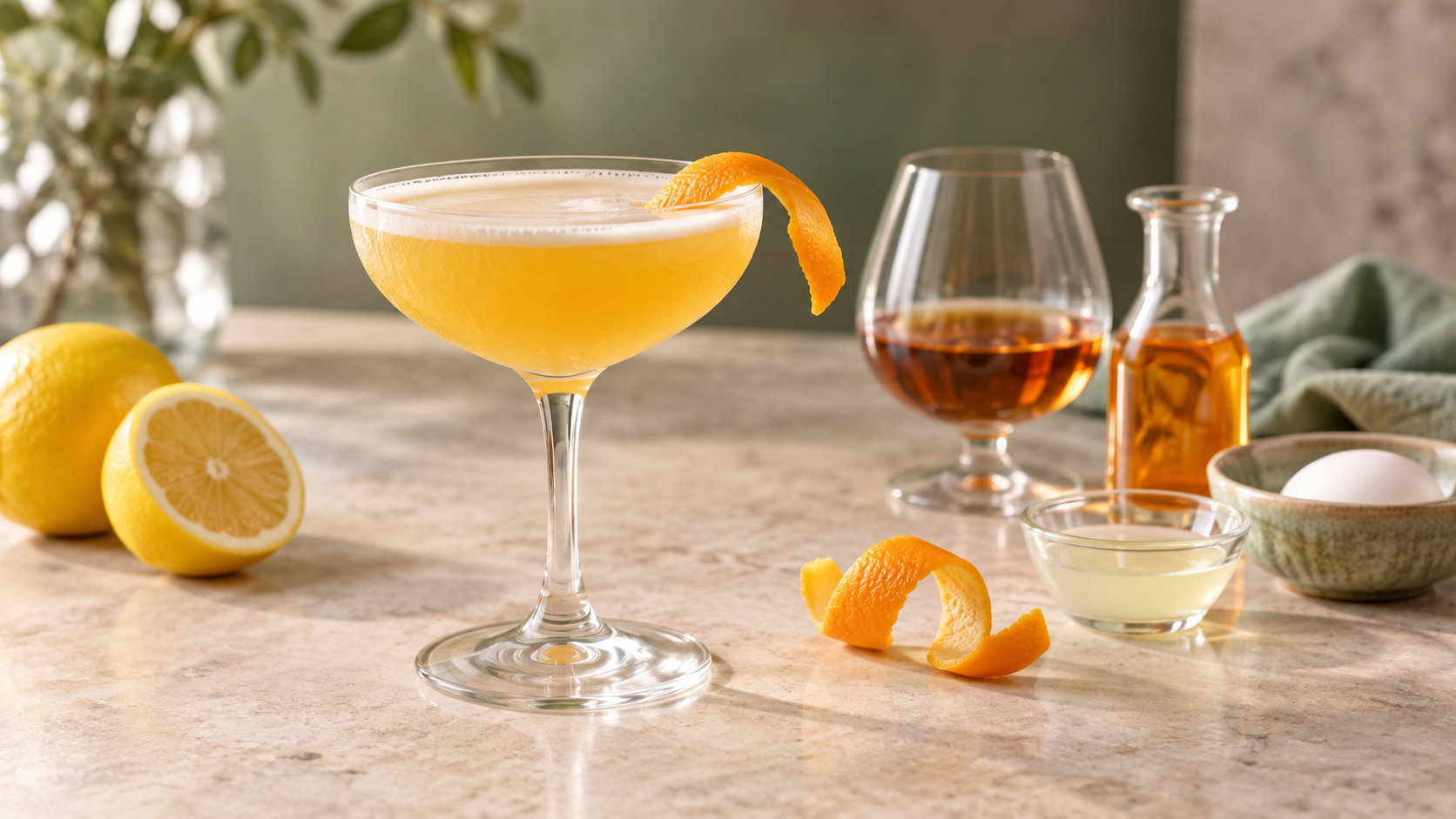 Cách pha chế Sidecar cocktail