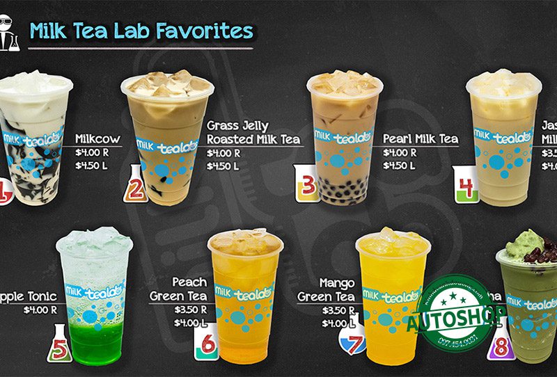 Tổng hợp các loại trà sữa