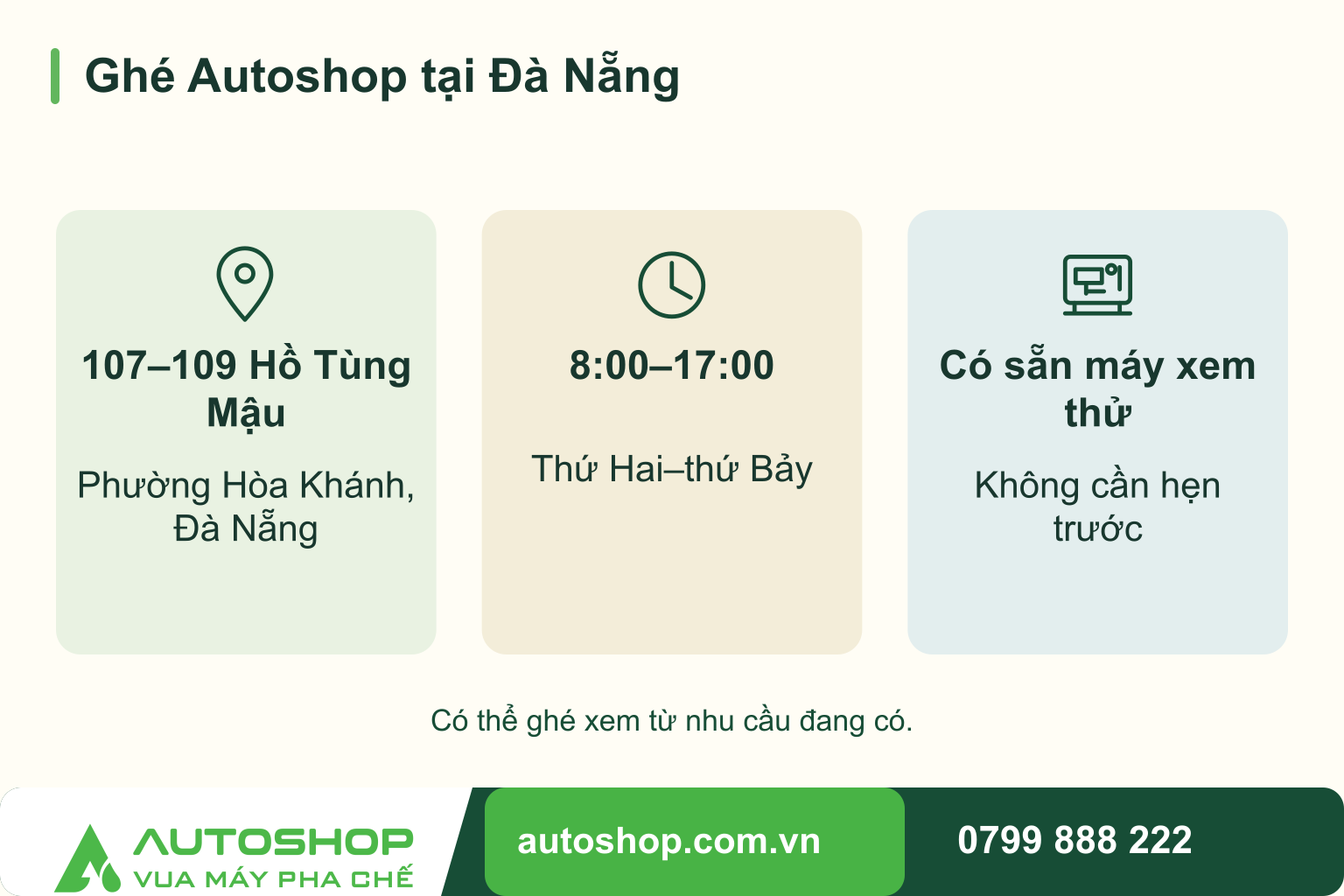 Máy pha cà phê tại Đà Nẵng – ghé Autoshop Hồ Tùng Mậu