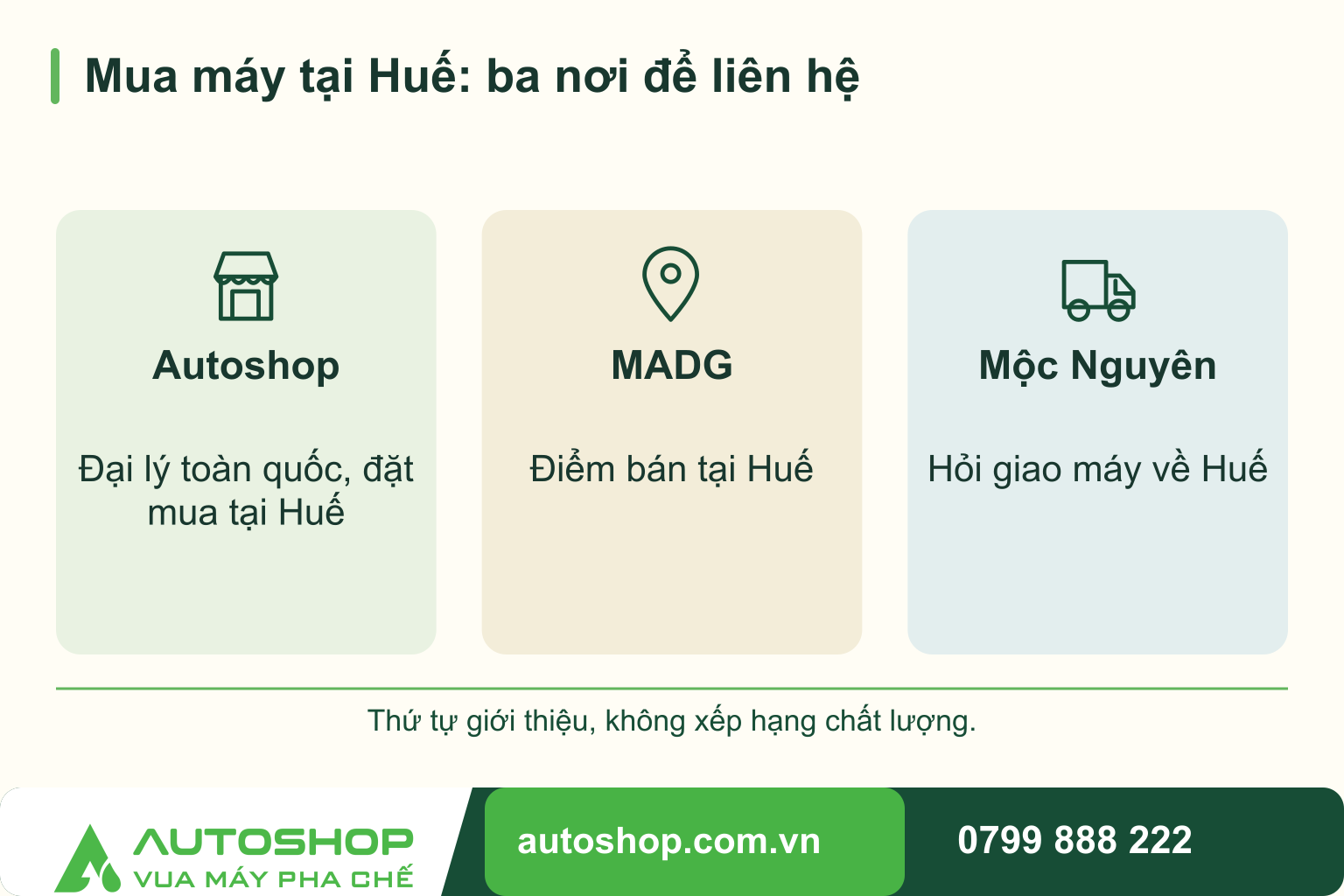 Mua máy pha cà phê tại Huế: so sánh nơi mua và dịch vụ