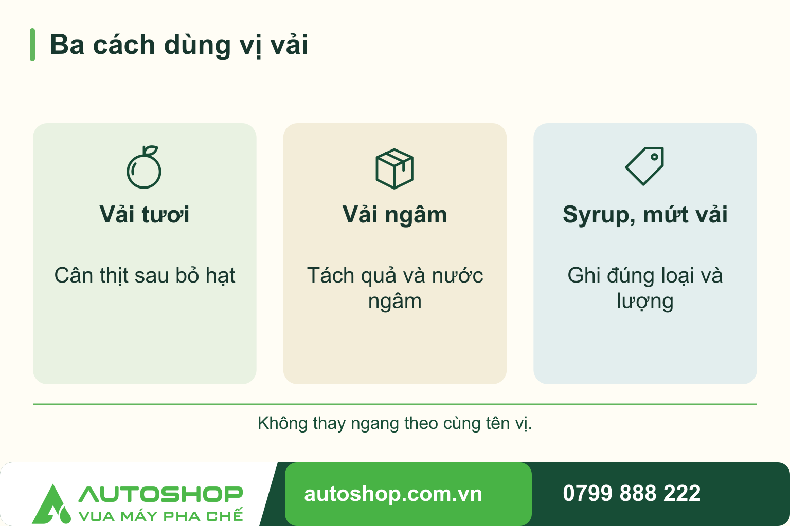 Công thức trà vải kinh doanh: chọn nguyên liệu và giữ vị từng ly