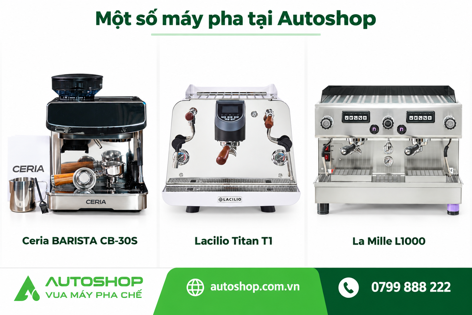 Máy pha cà phê tại Quảng Ninh – Autoshop lắp tận nơi
